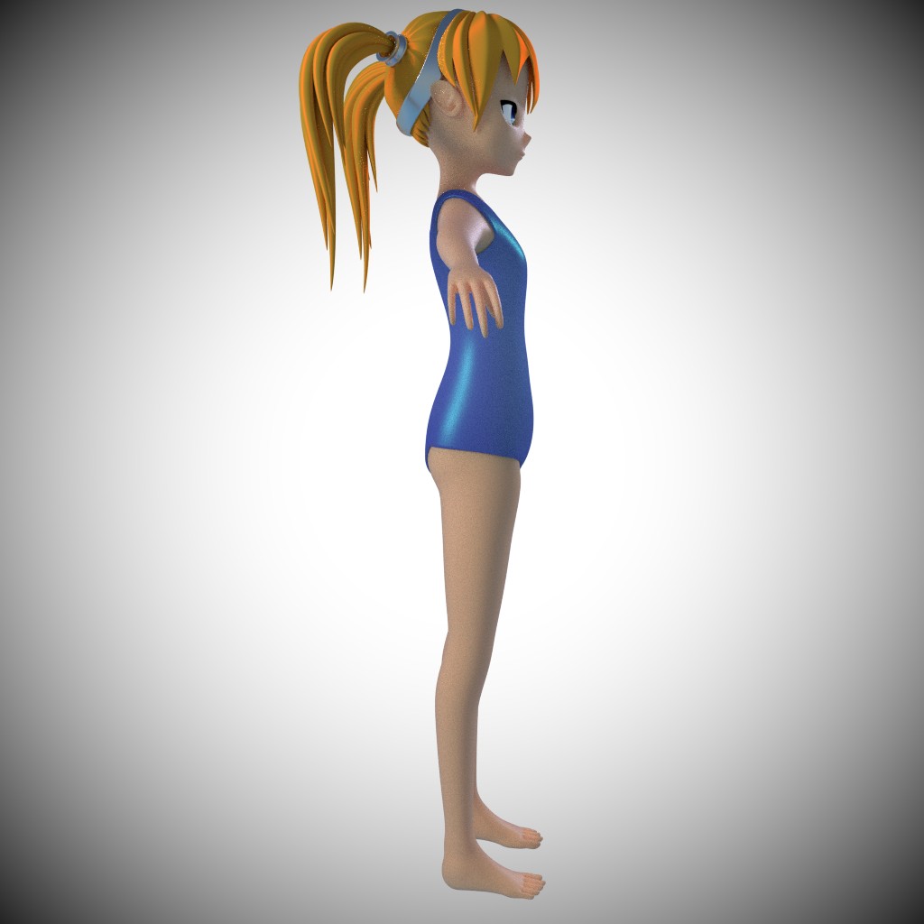anime swim suit girl preview image 7